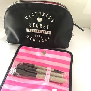 Victoria's Secret Black Set Cosmetic Bag Set